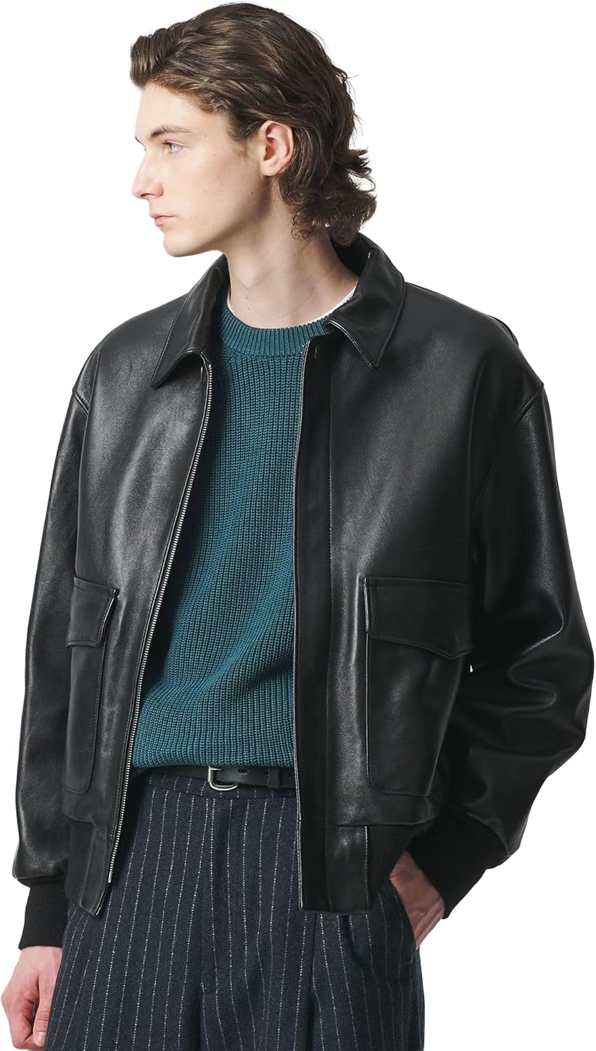 シープレザーA-2ジャケット BEAUTY&YOUTH BEAUTY&YOUTH UNITED ARROWS シープ レザー A－2 ジャケット （BLACK